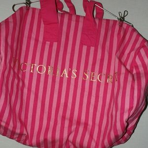 Victoria's Secret Womens Gold Logo Bag Tote
